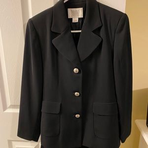 💼Valerie Stevens Vintage Black Suit, 4 Petite💼